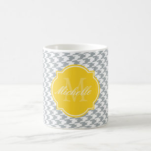 Caneca De Café Paloma Houndstooth Monograma