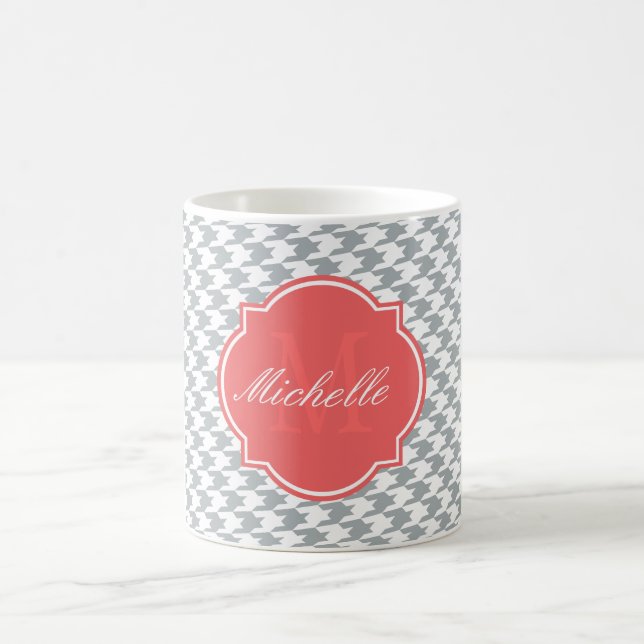 Caneca De Café Paloma Houndstooth Monograma (Centro)