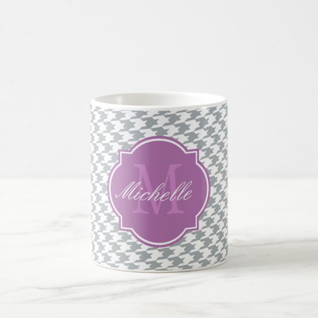 Caneca De Café Paloma Houndstooth Monograma (Centro)