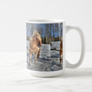 Caneca De Café Palomino Pinto Cavalo e Neve Joyful