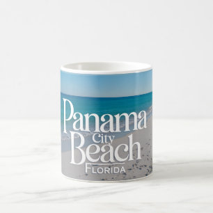 Caneca De Café Panama City Beach Flórida, Vintage