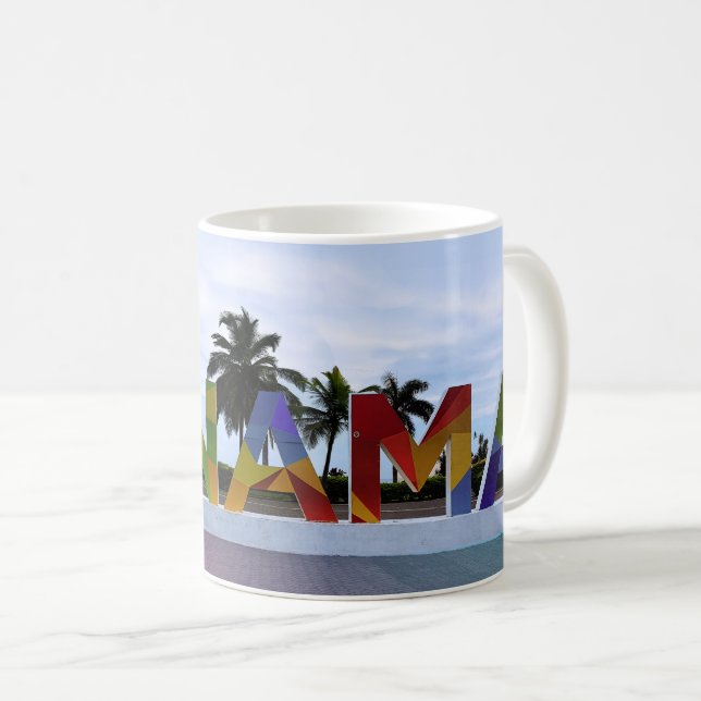 Caneca De Café Panamá - Sinal Mug (Frente Esquerda)