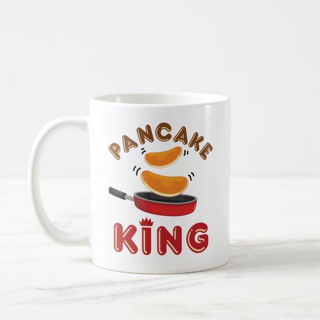 Caneca De Café Pancake King Sábado Morning Pancakes (Esquerda)