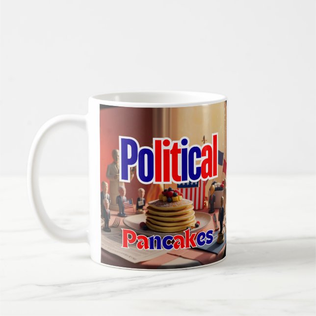 Caneca De Café Pancakes Políticos (Esquerda)