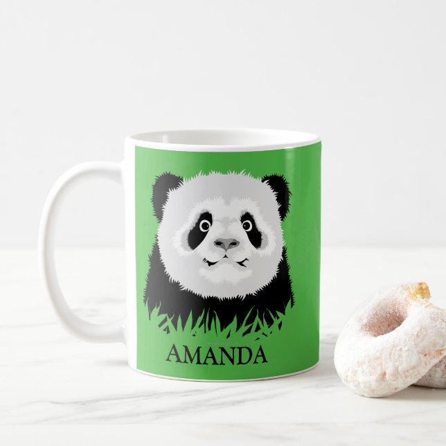 Caneca De Café Panda Bear Coffee Mug (Com Donut)