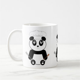 Caneca De Café Panda Bear com o chapéu de chef