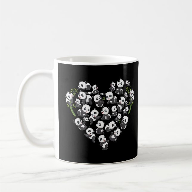 Caneca De Café Panda Bear Ele Panda Por (Esquerda)