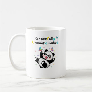 Caneca De Café Panda Bonito Descoordenado com Graça