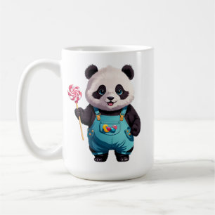 Caneca De Café Panda branca
