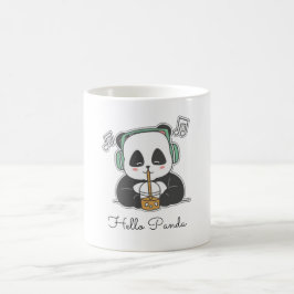 Caneca De Café Panda Bubble Beats