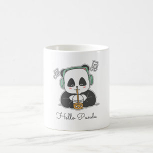 Caneca De Café Panda Bubble Beats