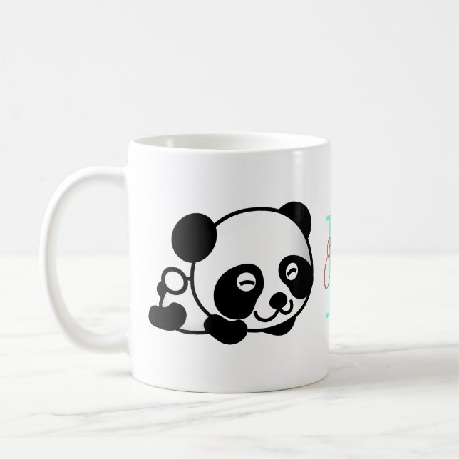 Caneca De Café Panda Chamada Mug (Esquerda)
