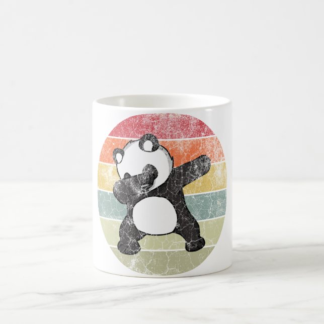 Caneca De Café Panda Dabbing, Panda Divertido Dança Dab (Centro)