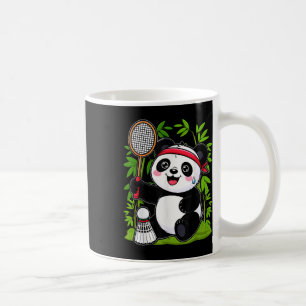 Caneca De Café Panda de Badminton Esgotado - Ani de Peteca Engraç
