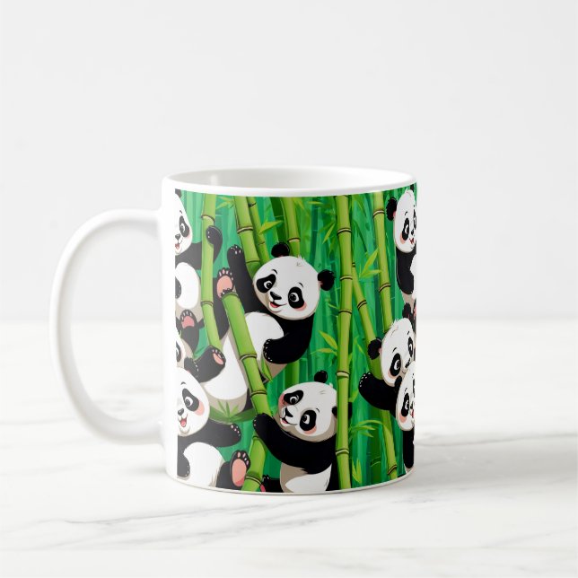 Caneca De Café Panda de Bambu (Esquerda)