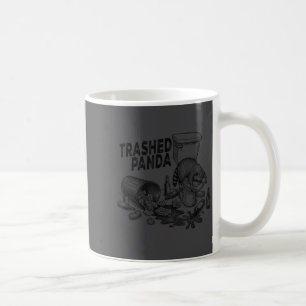 Caneca De Café Panda Destruído Funny Racoon Bêbado