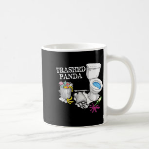 Caneca De Café Panda Destruído Racoon Bêbado Animal de Festa Meme