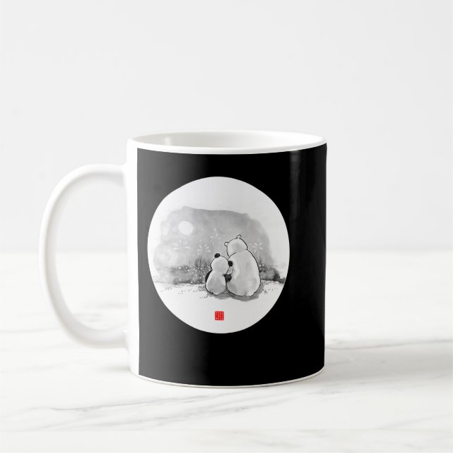 Caneca De Café Panda E Urso Polar (Esquerda)