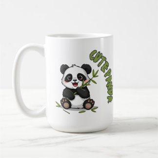 Caneca De Café Panda Fofo com Bambu - Adorável
