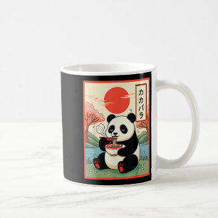 Caneca De Café Panda Kawaii Comendo Ramen Anime Macarrão Japonês 