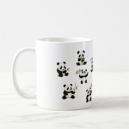Caneca De Café Panda Mug Adorável com Design Bamboo