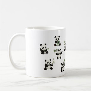 Caneca De Café Panda Mug Adorável com Design Bamboo