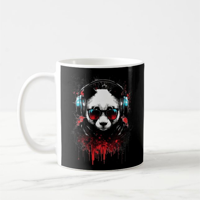 Caneca De Café Panda Music Dj Controller Gaming Panda (Esquerda)