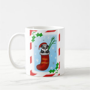 Caneca De Café Panda Natal