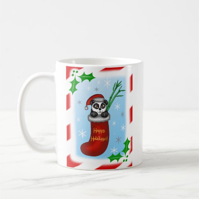Caneca De Café Panda Natal (Esquerda)