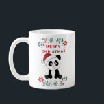 Caneca De Café Panda Natal Animais de Inverno Pandas Café<br><div class="desc">O panda no Natal com luzes de fadas. Animais engraçados com presentes e neve nas férias. Também é engraçado para o natal em julho. Os pandas são animais bonitos e perfeitos para o Natal.</div>