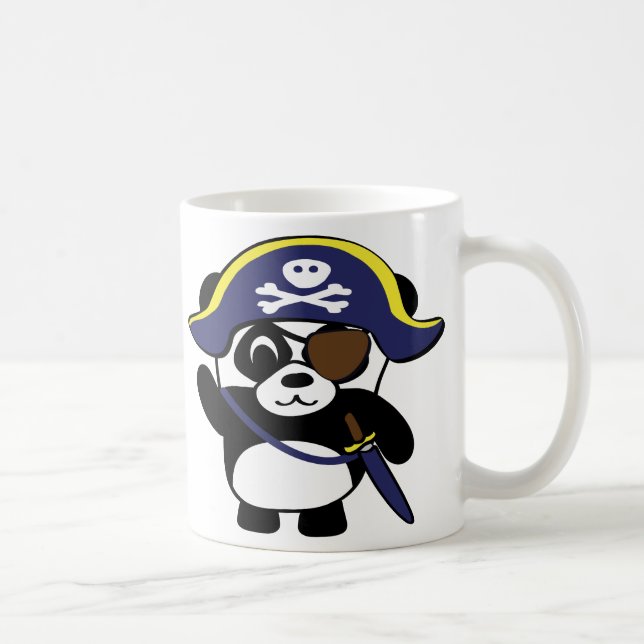 Caneca De Café Panda no Marinho Blue Pirate Costume (Direita)