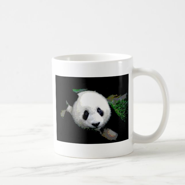 Caneca De Café Panda Pop Art (Direita)