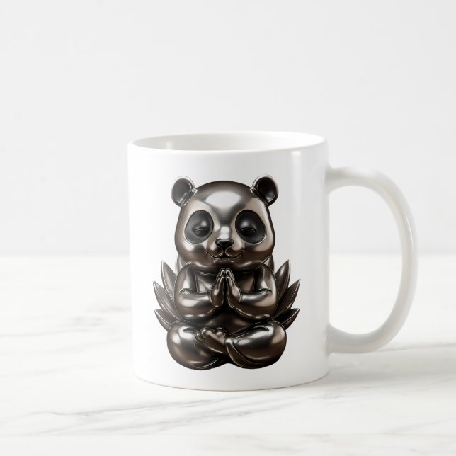 Caneca De Café Panda qui Médite (Direita)