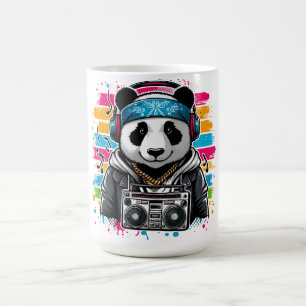 Caneca De Café Panda Rapper