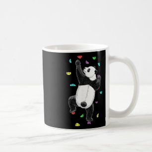 Caneca De Café Panda Urso Divertido Escalada Parede Interna Escal
