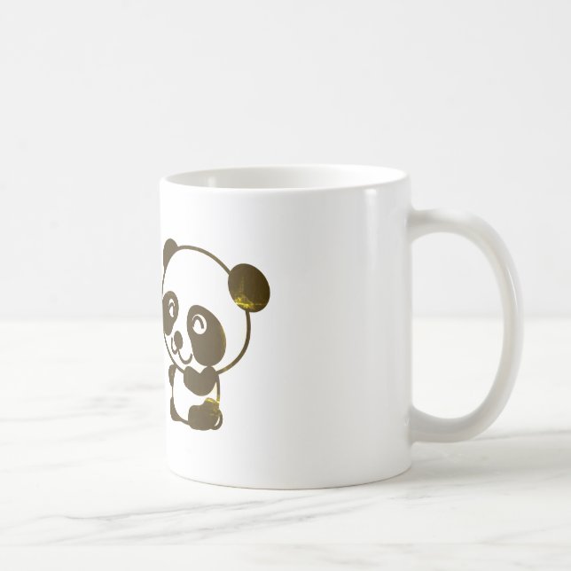 Caneca De Café panda, urso, natureza (Direita)