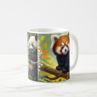 Caneca De Café Panda Vermelha Adorável - Foto Animal Panda Roux