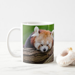 Caneca De Café Panda vermelha sonolento