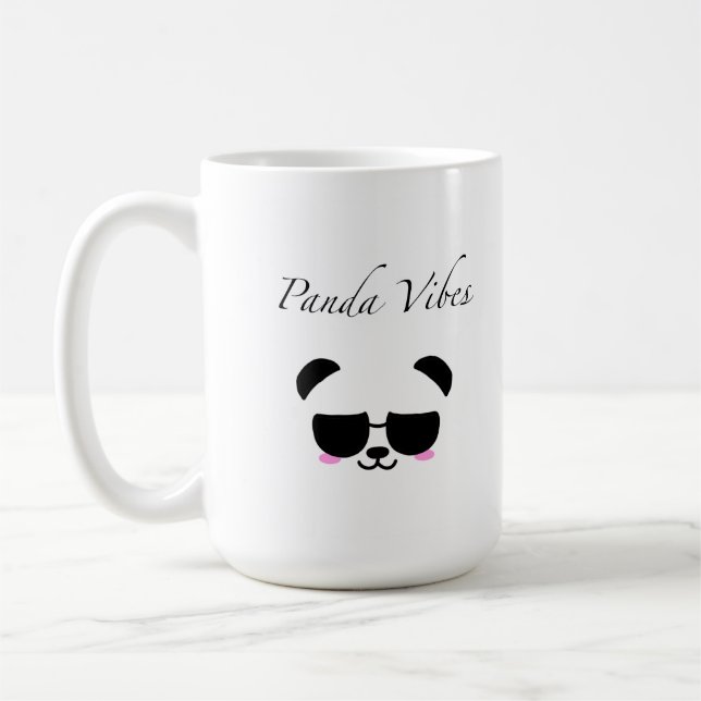 Caneca De Café Panda Vibes Coffee Mug (Esquerda)