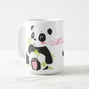 Caneca De Café Pandas-brancas