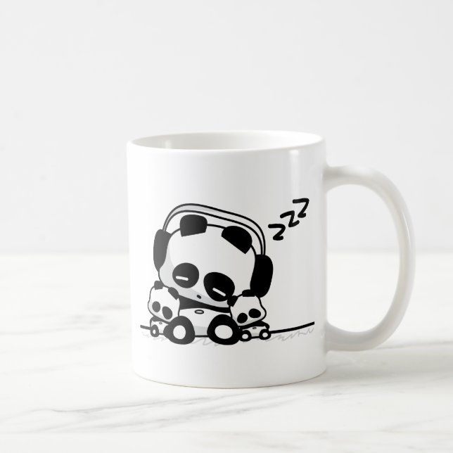 Caneca De Café Pandas do sono (Direita)