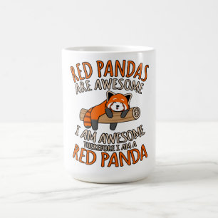 Caneca De Café Pandas Vermelhas São Incríveis Pet Animal Panda 