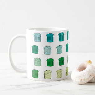 Caneca De Café Panettone Mug - Azul / Verde
