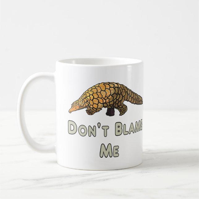 Caneca De Café Pangolin Não me culpe (Esquerda)