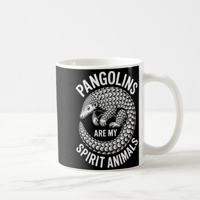 Caneca De Café Pangolins Srit Animals Funny Pangolin  (Direita)