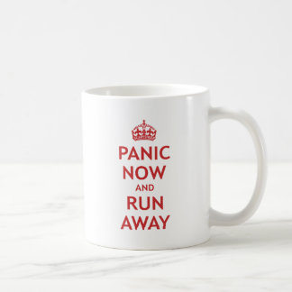 Caneca De Café Pânico agora e funcionamento afastado