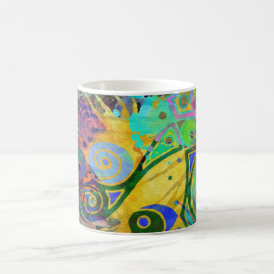 Caneca De Café pano colorido