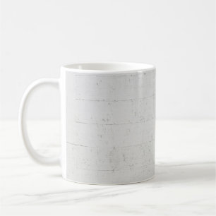 Caneca De Café Pano de betão pintado branco