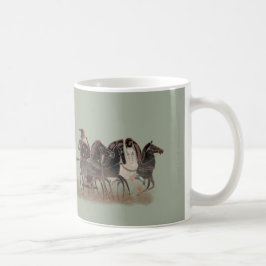 Caneca De Café Panóplia - chariot e cavalos do grego clássico