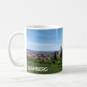 Caneca De Café Panorama da antiga cidade histórica de Bamberg, Al